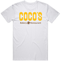Coco's Bakery Popular Bakery Restaurant Mens Size Large White T Shirt Coco's Bakery Popular Bakery Restaurant Mens Size Large White T Shirt