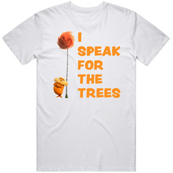 I Speak For The Trees Cool The Lorax Movie Fan Mens Size Large White T Shirt I Speak For The Trees Cool The Lorax Movie Fan Mens Size Large White T Shirt