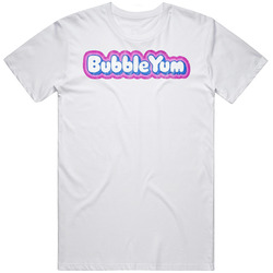 Grape Bubble Yum Gum Retro Candy Wrapper Logo Mens Size Large White T Shirt Grape Bubble Yum Gum Retro Candy Wrapper Logo Mens Size Large White T Shirt