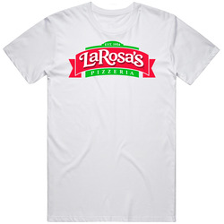 La Rosas Pizzeria Cool Pizza Restaurant Brand Logo Mens Size Large White T Shirt La Rosas Pizzeria Cool Pizza Restaurant Brand Logo Mens Size Large White T Shirt