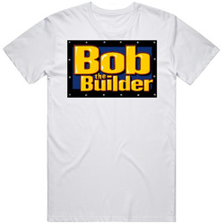 Bob The Builder Cartoon Kids Mens Size Large White T Shirt Bob The Builder Cartoon Kids Mens Size Large White T Shirt