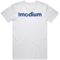 Imodium Best Over The Counter Medication Logo Mens Size Large White T Shirt Imodium Best Over The Counter Medication Logo Mens Size Large White T Shirt