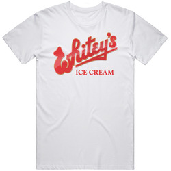 Whiteys Ice Cream Snack Food Logo Mens Size Large White T Shirt Whiteys Ice Cream Snack Food Logo Mens Size Large White T Shirt