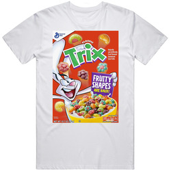 Trix Box Greatest Cereal Of All Time Breakfast Fan Foodie Mens Size Large White T Shirt Trix Box Greatest Cereal Of All Time Breakfast Fan Foodie Mens Size Large White T Shirt