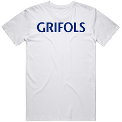 Grifols Sa Nasdaq Company Logo Employee Fan Mens Size Large White T Shirt Grifols Sa Nasdaq Company Logo Employee Fan Mens Size Large White T Shirt
