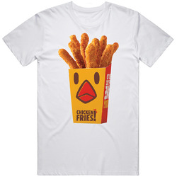 Burger King Chicken Fries Popular Discontinued Food Mens Size Large White T Shirt Burger King Chicken Fries Popular Discontinued Food Mens Size Large White T Shirt