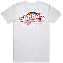 Skittles Candy Mens Size Large White T Shirt Skittles Candy Mens Size Large White T Shirt