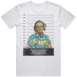 Nick Nolte Celebrtiy Mugshot Police Department Mens Size Large White T Shirt Nick Nolte Celebrtiy Mugshot Police Department Mens Size Large White T Shirt