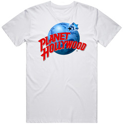 Planet Hollywood Favourite Food Mens Size Large White T Shirt Planet Hollywood Favourite Food Mens Size Large White T Shirt