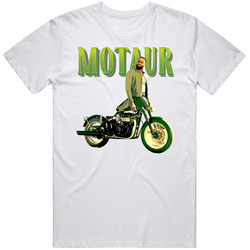 Motaur Half Man Half Motorcycle Progressive Mascot Mens Size Large White T Shirt Motaur Half Man Half Motorcycle Progressive Mascot Mens Size Large White T Shirt