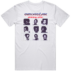 Cool Earth Wind And Fire Retro Funk Soul Mens Size Large White T Shirt Cool Earth Wind And Fire Retro Funk Soul Mens Size Large White T Shirt