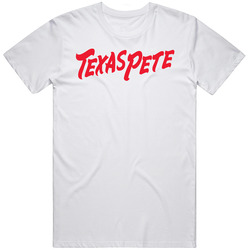 Texas Pete Hot Sauce Logo Mens Size Large White  T Shirt