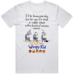 Diary Of A Wimpy Kid Movie Mens Size Large White T Shirt Diary Of A Wimpy Kid Movie Mens Size Large White T Shirt