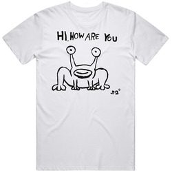 Daniel Johnston Hi How Are You Folk Singer Mens Size Large White T Shirt Daniel Johnston Hi How Are You Folk Singer Mens Size Large White T Shirt