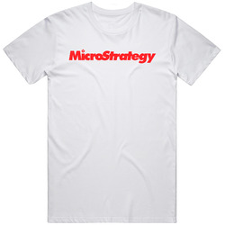 Microstrategy Incorporated Nasdaq Company Logo Employee Fan Cool Mens Size Large White T Shirt Microstrategy Incorporated Nasdaq Company Logo Employee Fan Cool Mens Size Large White T Shirt