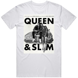 Queen And Slim Popular Romantic Drama Movie Distressed Look Mens Size Large White T Shirt Queen And Slim Popular Romantic Drama Movie Distressed Look Mens Size Large White T Shirt
