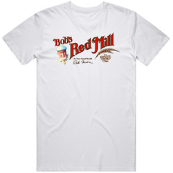 Bob's Red Mill Favorite Popcorn Snack Food Lovers Mens Size Large White  T Shirt