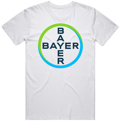 Bayer Best Over The Counter Medication Logo Mens Size Large White T Shirt Bayer Best Over The Counter Medication Logo Mens Size Large White T Shirt