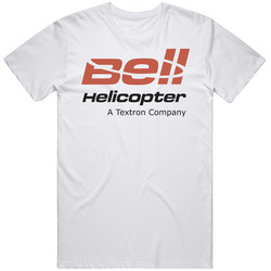 Bell Helicopter Mens Size Large White T Shirt Bell Helicopter Mens Size Large White T Shirt