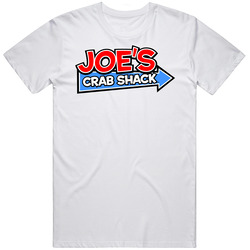 Joe's Crab Shack Favourite Food Mens Size Large White  T Shirt