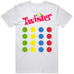 Twister Game Halloween Mens Size Large White T Shirt Twister Game Halloween Mens Size Large White T Shirt