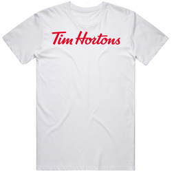 Tim Hortons American Favourite Food Mens Size Large White  T Shirt