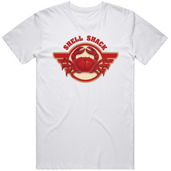 Shell Shack Seafood Restaurant Mens Size Large White T Shirt Shell Shack Seafood Restaurant Mens Size Large White T Shirt