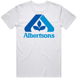 Albertsons Grocery Store Company Logo Mens Size Large White T Shirt Albertsons Grocery Store Company Logo Mens Size Large White T Shirt