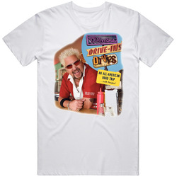 Diners Drive Ins And Dives Mens Size Large White T Shirt Diners Drive Ins And Dives Mens Size Large White T Shirt
