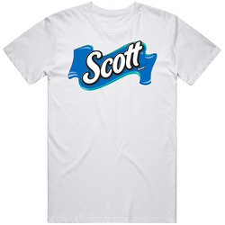Scott Toilet Paper Company Logo Mens Size Large White T Shirt Scott Toilet Paper Company Logo Mens Size Large White T Shirt