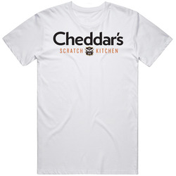 Cheddar's Scratch Kitchen Favourite Food Mens Size Large White  T Shirt