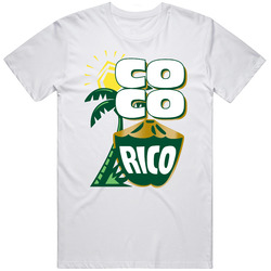 Coco Rico Coconut Flavored Soda Favorite Drink Mens Size Large White  T Shirt