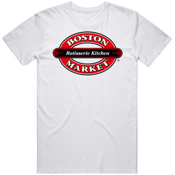 Boston Market American Favourite Food Mens Size Large White  T Shirt