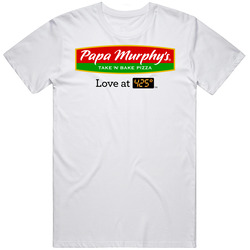 Papa Murphy's Take N Bake Pizza Favourite Food Mens Size Large White  T Shirt
