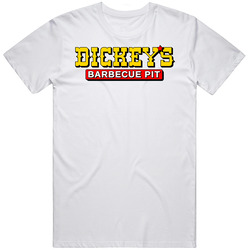 Dickey's Bbq Pit Favourite Food Mens Size Large White  T Shirt