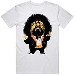Captain Lou Albano 1980s Wrestling Mens Size Large White T Shirt Captain Lou Albano 1980s Wrestling Mens Size Large White T Shirt