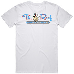 Tin Roof Nashville Tennessee Top Restaurants Food Fan Lover Foodie Mens Size Large White  T Shirt