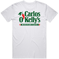 Carlos O'kelly's Mexican Cafe Tex Mex Grill Food Restaurant Logo Mens Size Large White T Shirt Carlos O'kelly's Mexican Cafe Tex Mex Grill Food Restaurant Logo Mens Size Large White T Shirt