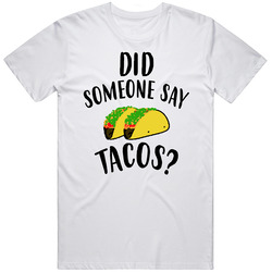 Did Someone Say Tacos Geico Manatee Commercial Funny Mens Size Large White T Shirt Did Someone Say Tacos Geico Manatee Commercial Funny Mens Size Large White T Shirt