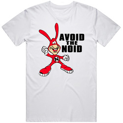 Avoid The Noid Dominos Most Memorable Ad Slogan Mens Size Large White  T Shirt