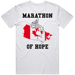 Terry Fox Marathon Of Hope Mens Size Large White T Shirt Terry Fox Marathon Of Hope Mens Size Large White T Shirt