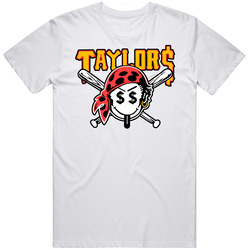 Wiz Khalifa Taylor Gang Pirate Smile Face White Mens Size Large White T Shirt Wiz Khalifa Taylor Gang Pirate Smile Face White Mens Size Large White T Shirt