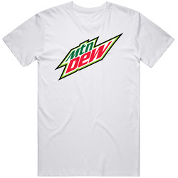 Mountain Dew Best Soda Of All Time Soft Drink Lovers Mens Size Large White  T Shirt