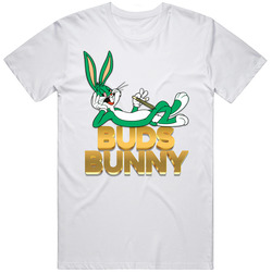 Buds Bunny Stoner Pot Weed Smoke Looney Tunes Parody Mens Size Large White T Shirt Buds Bunny Stoner Pot Weed Smoke Looney Tunes Parody Mens Size Large White T Shirt