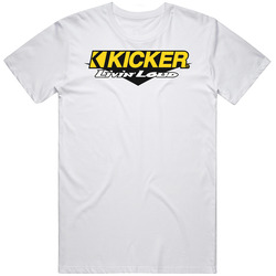 Kicker Sound Car Audio Sub Woofer Logo Mens Size Large White T Shirt Kicker Sound Car Audio Sub Woofer Logo Mens Size Large White T Shirt
