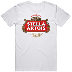 Stella Artois Cool Brewery Beer Alcohol Logo Mens Size Large White T Shirt Stella Artois Cool Brewery Beer Alcohol Logo Mens Size Large White T Shirt