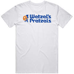 Wetzel's Pretzels Popular Bakery Pretzel Shop Mens Size Large White  T Shirt
