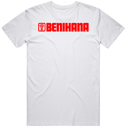 Benihana American Favourite Food Mens Size Large White  T Shirt