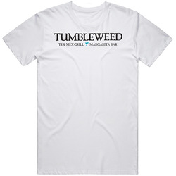 Tumbleweed Tex Mex Grill Mexican Food Restaurant Logo Mens Size Large White  T Shirt