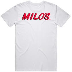 Milo's Best Southern Restaurants Fan Mens Size Large White  T Shirt
